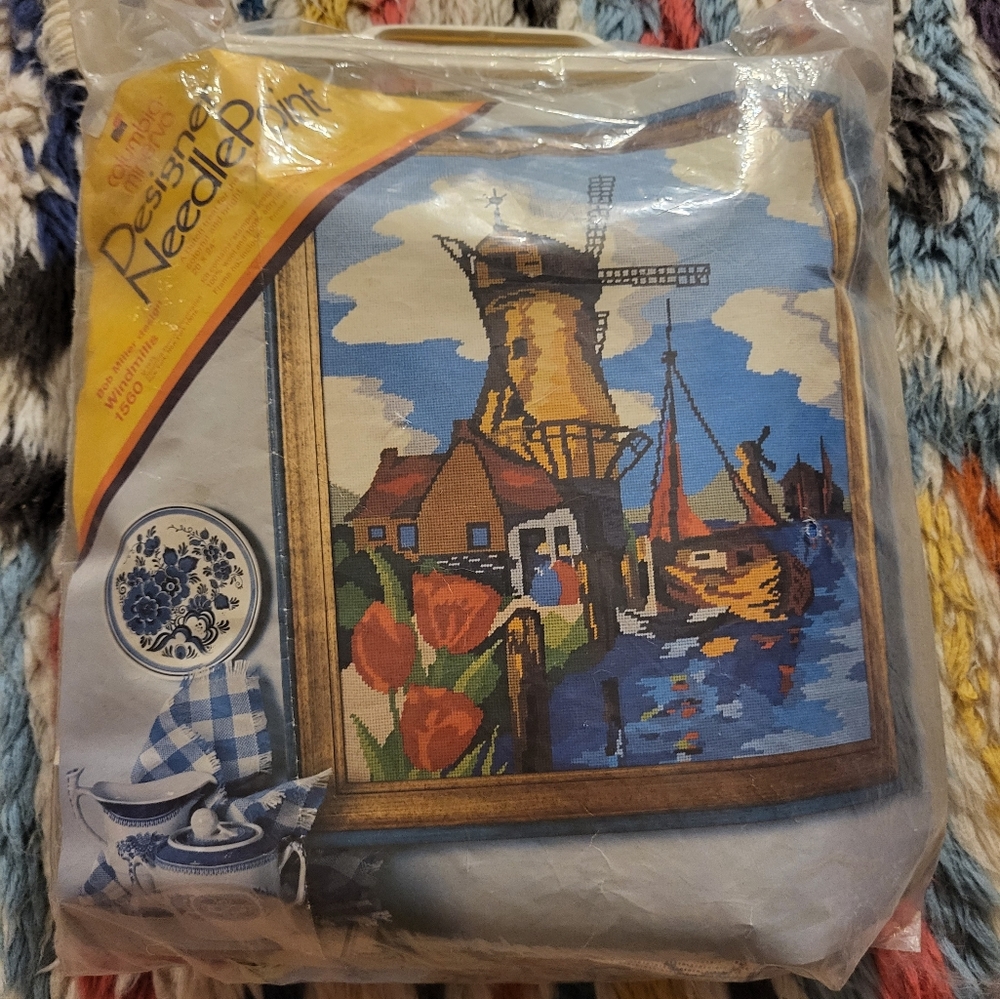 Vintage, Columbia-Minerva Designer Needlepoint